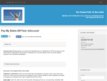 Tablet Screenshot of paymydebtsofffastuaccount.localbd.com.au