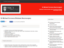 Tablet Screenshot of drmichaelcoroneosneurosurgeon.localbd.com.au